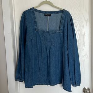Lane Bryant denim shirt size 24